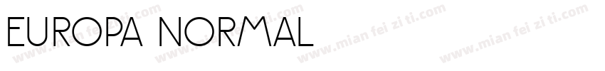 Europa Normal字体转换